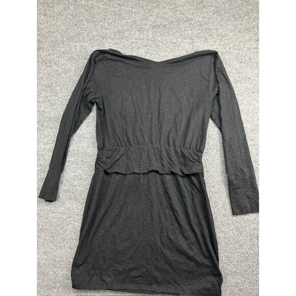 Toad & Co Dress Women's X-Large Black Long Sleeve Double V Neck Straight Stretch - Picture 8 of 8